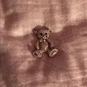 Bling teddy bear necklace pendant